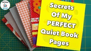 How To Make Quiet Book Pages Stiff  Interfacing amp Batting  Русские Субтитры [upl. by Fink628]