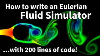 17  How to write an Eulerian fluid simulator with 200 lines of code [upl. by Mccreary]