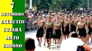 7 DE SETEMBRO 2019 EXÉRCITO BRASILEIRO MARINHA AERONÁUTICA  CUIABÁ 300 ANOS BRASIL [upl. by Edlihtam]