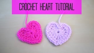 CROCHET heart tutorial  Bella Coco [upl. by Adiesirb]