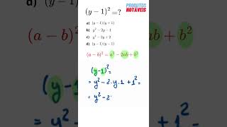 Produtos Notáveis Casos Notáveis Multiplicação  Quadrado da Diferença de dois termos matemática [upl. by Issim338]