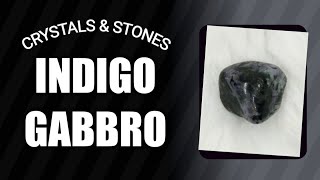 Indigo Gabbro StoneCrystal💎 Healing Properties indigogabbro healing stones crystals merlinite [upl. by Meesan699]