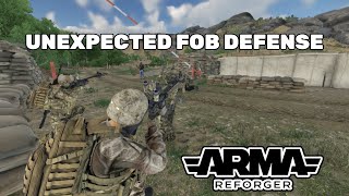 UNEXPECTED FOB Defense In Iraq  ARMA REFORGER [upl. by Loralyn]