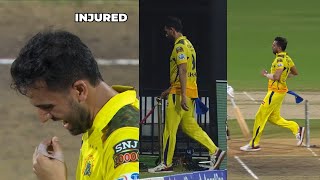 Deepak Chahar Injured IPL 2024  Deepak Chahar Injury During CSK Vs PBKS Match  Deepak Chahar Bowli [upl. by Euginimod139]