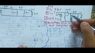 حل مسائل RL and RC circuit part1 [upl. by Nahtanhoj]