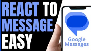 How To REACT On Google Messages QUICK amp EASY [upl. by Alilahk109]