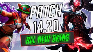 ALL NEW SKINS Patch 1420 League of Legends [upl. by Daphie]