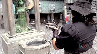 Interactive wands handson in Diagon Alley amp Hogsmeade at Universal Orlando [upl. by Melania573]