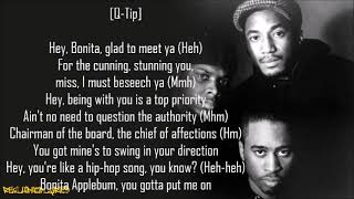 A Tribe Called Quest  Bonita Applebum Lyrics [upl. by Deth]