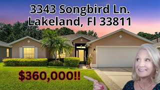 3343 Songbird Ln Lakeland Fl 33811  Carillon Lakes [upl. by Atsev]