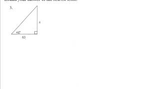 Trigonometry Finding the Length of a Side in a Triangle [upl. by Nodab759]