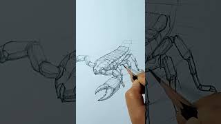 how to draw scorpion shorts arthoyone [upl. by Nodyarb]