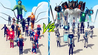 MARVEL TEAM vs SCIENTIST SPEAKERMAN TEAM  Totally Accurate Battle Simulator TABS [upl. by Sansone58]