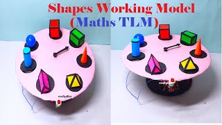 shapes working model3d maths project  maths tlm volume and area formulas  diy  craftpiller [upl. by Outlaw]