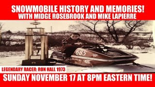 SNOWMOBILE HISTORY AND MEMORIES November 17 2024 [upl. by Lledniw]