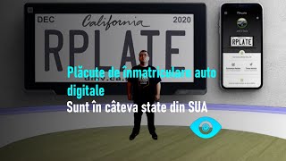 Plăcuțe de înmatriculare auto digitale sunt în câteva state din SUA [upl. by Xenos]