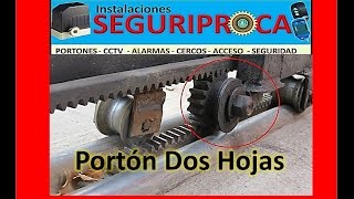 Motor Porton Dos Hojas Corredizo Seguriproca Valencia [upl. by Ludba124]