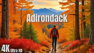 Adirondack Park in Autum  Stunning 4K Fall Colors amp Scenic Relaxation  AdirondackPark 4k [upl. by Avis]