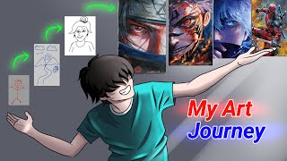 My Art Journey  How I Became Pro Artist [upl. by Ubald]