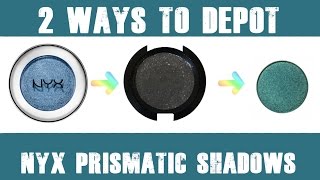 HOW TO Depotting NYX Prismatic Eyeshadows [upl. by Atinot]