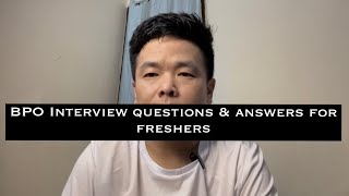 BPO interview questions amp answers for freshers  viewers request😊 [upl. by Gunn]