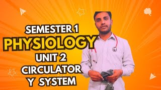 PARAMEDICS DIPLOMA  SEMESTER 1ST  PHYSIOLOGY  Unit 2 last par  circulatery system [upl. by Onez]