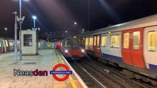 London Underground Metropolitan and Jubilee line trains at Neasden [upl. by Cul60]