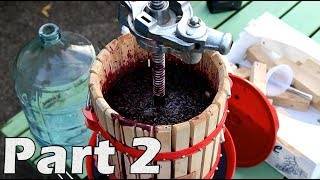 How to Make Red Wine from Grapes  Part 2 [upl. by Oesile593]