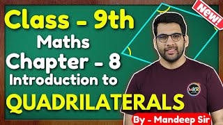 Class  9th Ex  8 Intro Quadrilaterals Maths New NCERT CBSE [upl. by Terrene]