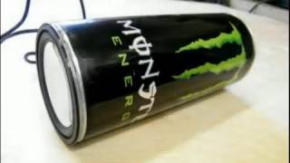 Monster Energy Can Speakers Test [upl. by Enywtna]