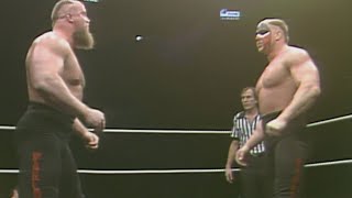 The Road Warriors amp Dusty Rhodes vs Ivan Koloff Warlord amp Barbarian NWA Jan 2 1988 [upl. by Yug]