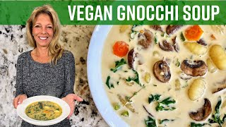 Vegan Gnocchi Soup  Kathys Vegan Kitchen [upl. by Esahc]