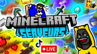 LIVE MINECRAFT FR SERVEURS  VIENS JOUER [upl. by Keverian]