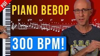 Learn How to Play Fast Piano Bebop Lines Stepbystep Guide Jazz Piano Exercise [upl. by Inaleon]