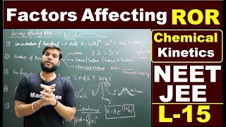 L15 Factors affecting RORRate of Reaction  catalyst amp Temperature effect  Chemical Kinetics [upl. by Wandy]