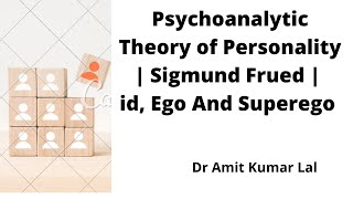 Psychoanalytic Theory of Personality  Sigmund Freud  id Ego and SuperEgo [upl. by Halika122]