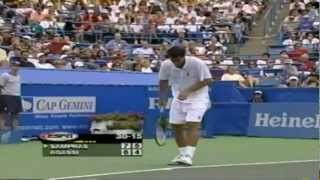 Sampras  Agassi  Cincinnati 1999  Highlights [upl. by Alemac]