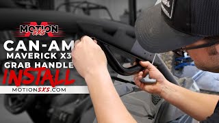 How to Install Motion SXS Cage Grab Handles on a CanAm Maverick X3 [upl. by Akihsay]