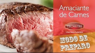 Mão na Massa  Saiba como usar o Amaciante de Carnes Tecnutri [upl. by Yhtommit]