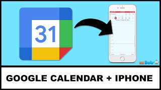 How to Add Google Calendar to Your iPhone iCloud Calendar  zzBots [upl. by Rania698]