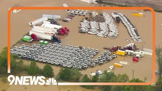 Aerial footage shows the destruction in Asheville and parts of western North Carolina [upl. by Gokey]