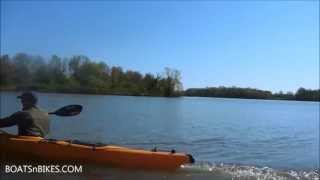 Paddling the Prijon SeaYak sea kayak for test and reviews [upl. by Elbertina]