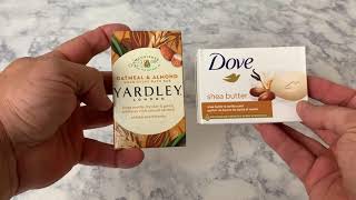 Yardley Vs Dove Shea Butter Hand Bar Soap [upl. by Jorge]