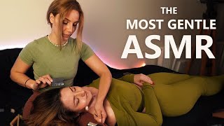 Real Person ASMR that Put an ASMRtist to SLEEP unintentionally  hair SCRATCHING hairline tracing [upl. by Rettig]