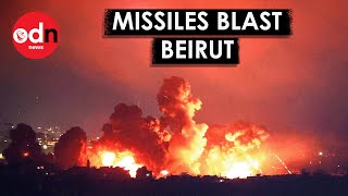 Powerful Israeli Strikes ROCK Beirut as IDF Target New Hezbollah Leader [upl. by Htenaj]