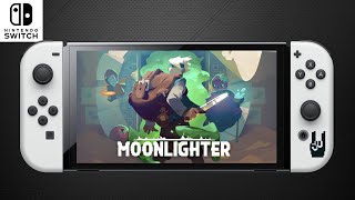 Moonlighter Nintendo Switch OLED Handheld Gameplay [upl. by Ateerys]