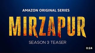 Mirzapur Season 3 Teaser  Announcement Video  Prime Video India [upl. by Anella]