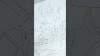 Creative Deadpool Art in 10 Sec 💥 deadpool creative art shorts sketchable [upl. by Lawry642]