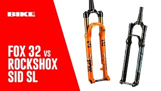 BIKE Pruebas Fox 32 SC 2021 frente a RockShox SID 2021  Revista BIKE [upl. by Alliuqet]