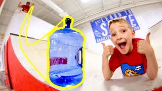 Father amp Son GIGANTIC BOTTLE FLIPS  Epic Trick Shots [upl. by Howarth504]